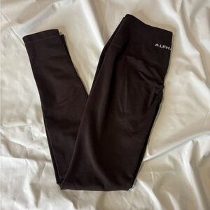 Alphalete Amplify Chocolate Leggings